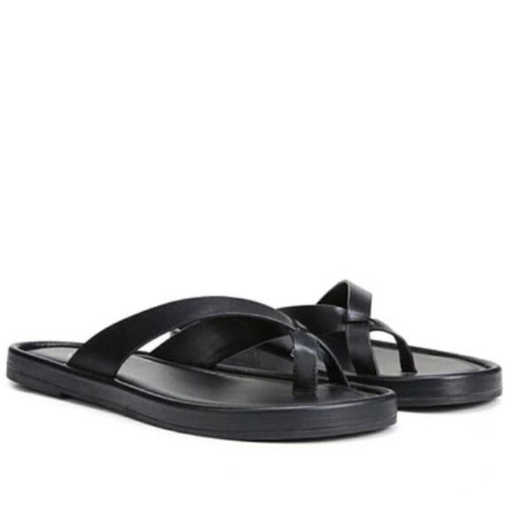 Franco Sarto Shoes - Franco Sarto Oren Womens Faux Leather Slip On Slide Sandals